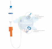 Набор для внутривенной инфузии с иглой для соединения с воздуховодом Autofusion (Автофьюжн), 180 см (30 шт/уп.)